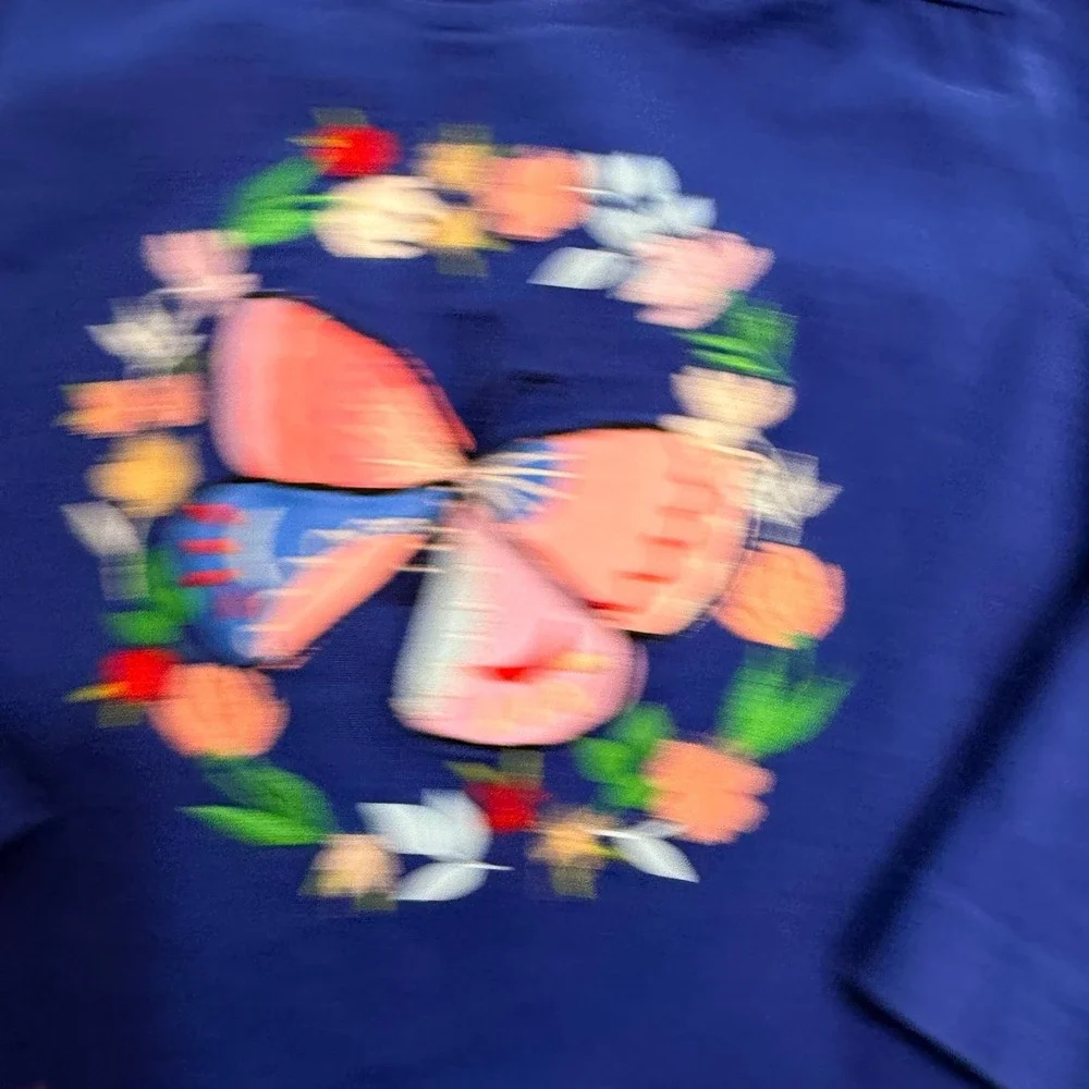 Hanna Andersson girls butterfly long sleeve‎ shirt 90/3